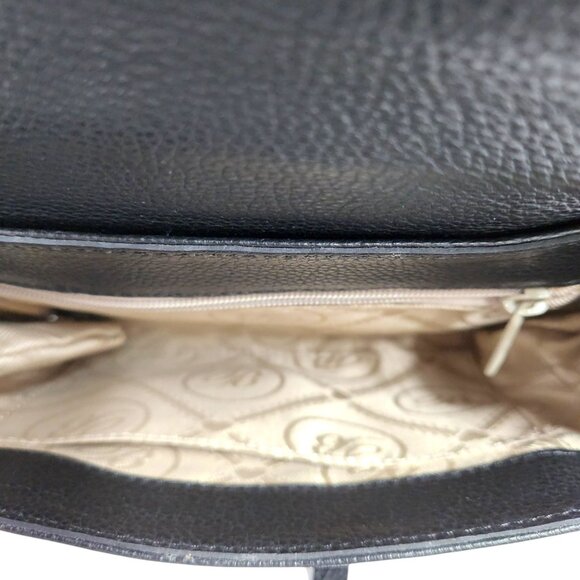 Brighton Ferrara EVE Crossbody Bag Black Leather Adjustable Strap Zip Closure - Picture 5 of 15